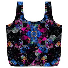 Stylized Geometric Floral Ornate Full Print Recycle Bags (l)  by dflcprints