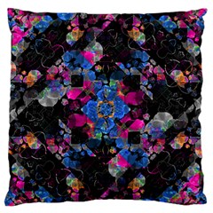 Stylized Geometric Floral Ornate Standard Flano Cushion Case (one Side) by dflcprints