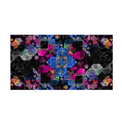 Stylized Geometric Floral Ornate Satin Wrap by dflcprintsclothing