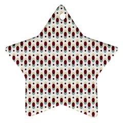 Geometric Retro Patterns Star Ornament (two Sides)  by TastefulDesigns