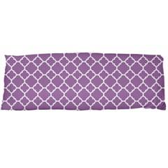 Lilac Purple Quatrefoil Pattern Body Pillow Case Dakimakura (two Sides) by Zandiepants