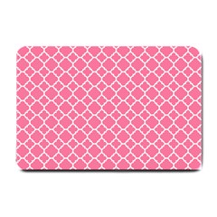 Soft Pink Quatrefoil Pattern Small Doormat by Zandiepants