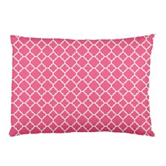 Soft Pink Quatrefoil Pattern Pillow Case by Zandiepants