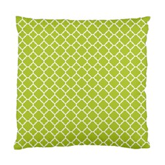 Spring Green Quatrefoil Pattern Standard Cushion Case (one Side) by Zandiepants