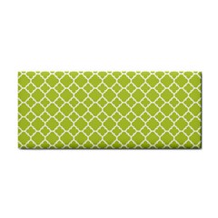 Spring Green Quatrefoil Pattern Hand Towel by Zandiepants