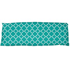 Turquoise Quatrefoil Pattern Body Pillow Case Dakimakura (two Sides) by Zandiepants