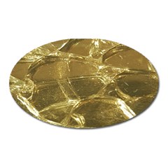 Gold Bar Golden Chic Festive Sparkling Gold  Oval Magnet by yoursparklingshop