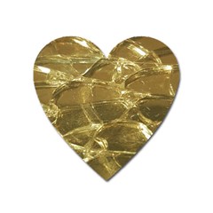 Gold Bar Golden Chic Festive Sparkling Gold  Heart Magnet by yoursparklingshop