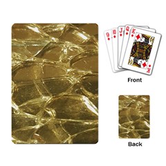 Gold Bar Golden Chic Festive Sparkling Gold  Playing Card by yoursparklingshop