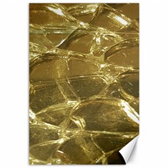 Gold Bar Golden Chic Festive Sparkling Gold  Canvas 12  X 18   by yoursparklingshop