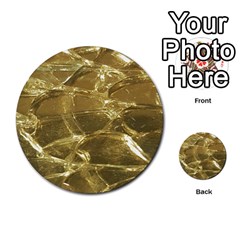 Gold Bar Golden Chic Festive Sparkling Gold  Multi-purpose Cards (round)  by yoursparklingshop