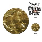 Gold Bar Golden Chic Festive Sparkling Gold  Multi-purpose Cards (Round)  Front 1