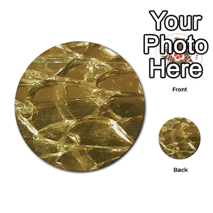 Gold Bar Golden Chic Festive Sparkling Gold  Multi-purpose Cards (Round) 