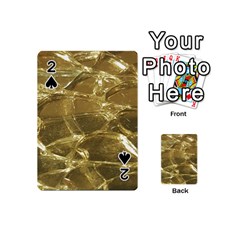 Gold Bar Golden Chic Festive Sparkling Gold  Playing Cards 54 (mini)  by yoursparklingshop