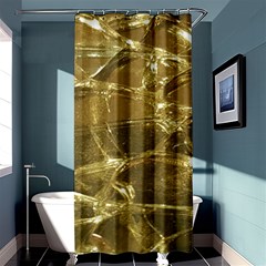 Gold Bar Golden Chic Festive Sparkling Gold  Shower Curtain 36  X 72  (stall)  by yoursparklingshop