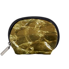 Gold Bar Golden Chic Festive Sparkling Gold  Accessory Pouches (small) 