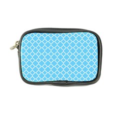 Bright Blue Quatrefoil Pattern Coin Purse by Zandiepants