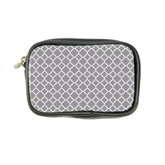 Grey Quatrefoil Pattern Coin Purse by Zandiepants