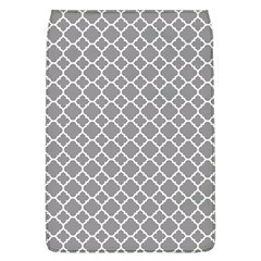 Grey Quatrefoil Pattern Removable Flap Cover (l) by Zandiepants