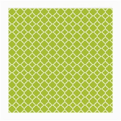 Spring Green Quatrefoil Pattern Medium Glasses Cloth (2 Sides) by Zandiepants