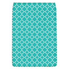 Turquoise Quatrefoil Pattern Removable Flap Cover (l) by Zandiepants