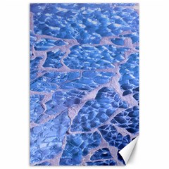 Festive Chic Light Blue Glitter Shiny Glamour Sparkles Canvas 24  X 36  by yoursparklingshop