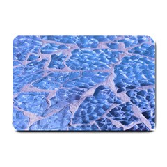 Festive Chic Light Blue Glitter Shiny Glamour Sparkles Small Doormat  by yoursparklingshop