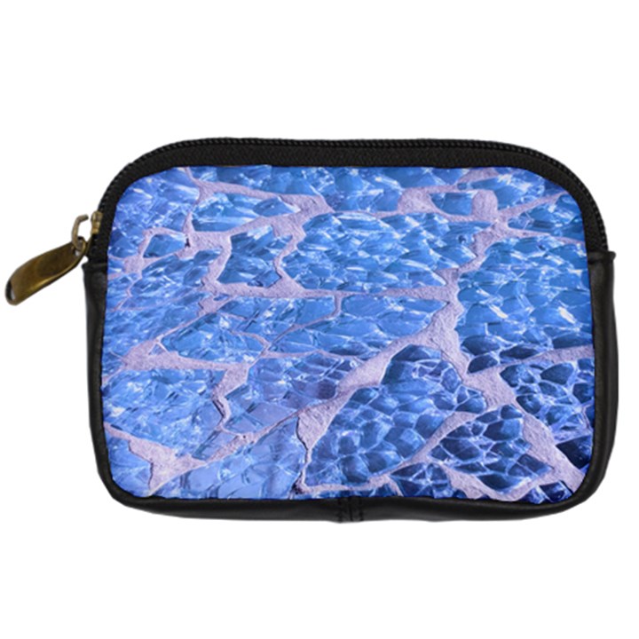 Festive Chic Light Blue Glitter Shiny Glamour Sparkles Digital Camera Cases