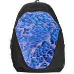 Festive Chic Light Blue Glitter Shiny Glamour Sparkles Backpack Bag Front