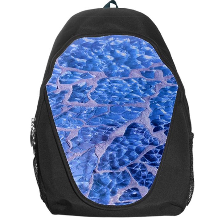 Festive Chic Light Blue Glitter Shiny Glamour Sparkles Backpack Bag