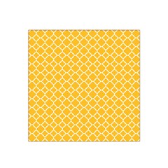 Sunny Yellow Quatrefoil Pattern Satin Bandana Scarf by Zandiepants