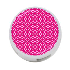 Hot Pink Quatrefoil Pattern 4-port Usb Hub (two Sides) by Zandiepants