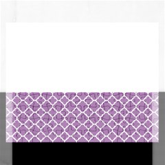 Lilac Purple Quatrefoil Pattern Jigsaw Puzzle (rectangular) by Zandiepants