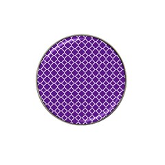 Royal Purple Quatrefoil Pattern Hat Clip Ball Marker (10 Pack) by Zandiepants