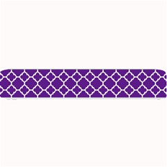 Royal Purple Quatrefoil Pattern Small Bar Mat by Zandiepants