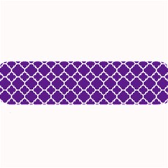 Royal Purple Quatrefoil Pattern Large Bar Mat by Zandiepants