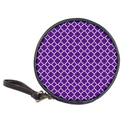 Royal Purple Quatrefoil Pattern Classic 20-cd Wallet by Zandiepants