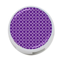 Royal Purple Quatrefoil Pattern 4-port Usb Hub (two Sides) by Zandiepants