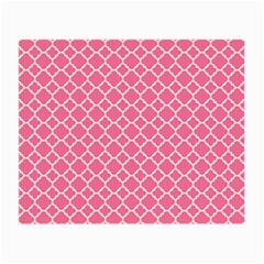 Soft Pink Quatrefoil Pattern Small Glasses Cloth by Zandiepants