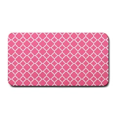 Soft Pink Quatrefoil Pattern Medium Bar Mat by Zandiepants