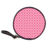 Soft pink quatrefoil pattern Classic 20-CD Wallet Front