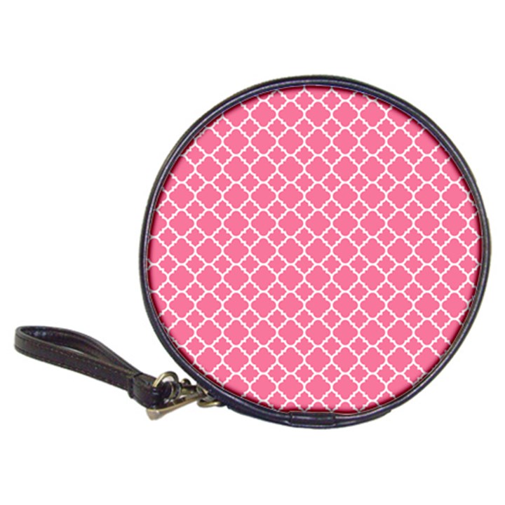 Soft pink quatrefoil pattern Classic 20-CD Wallet