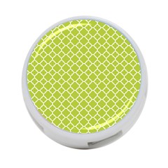 Spring Green Quatrefoil Pattern 4-port Usb Hub (two Sides) by Zandiepants