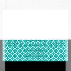 Turquoise Quatrefoil Pattern Jigsaw Puzzle (rectangular) by Zandiepants