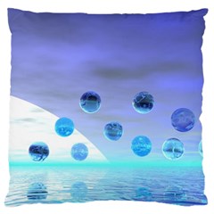 Moonlight Wonder, Abstract Journey To The Unknown Standard Flano Cushion Case (one Side) by DianeClancy