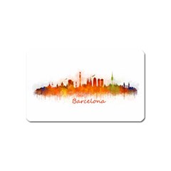 Barcelona City Art Magnet (name Card) by hqphoto