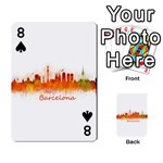 Barcelona City Art Playing Cards 54 Designs  Front - Spade8