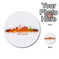 Barcelona City Art Multi-purpose Cards (round) 