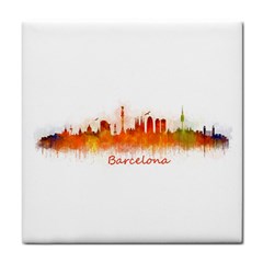 Barcelona City Art Face Towel