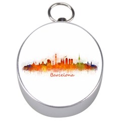 Barcelona City Art Silver Compasses by hqphoto